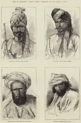 Männer verschiedener afghanischer Stämme